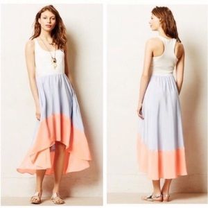 Anthropologie Hutch Color Block Hi-Low Dress M